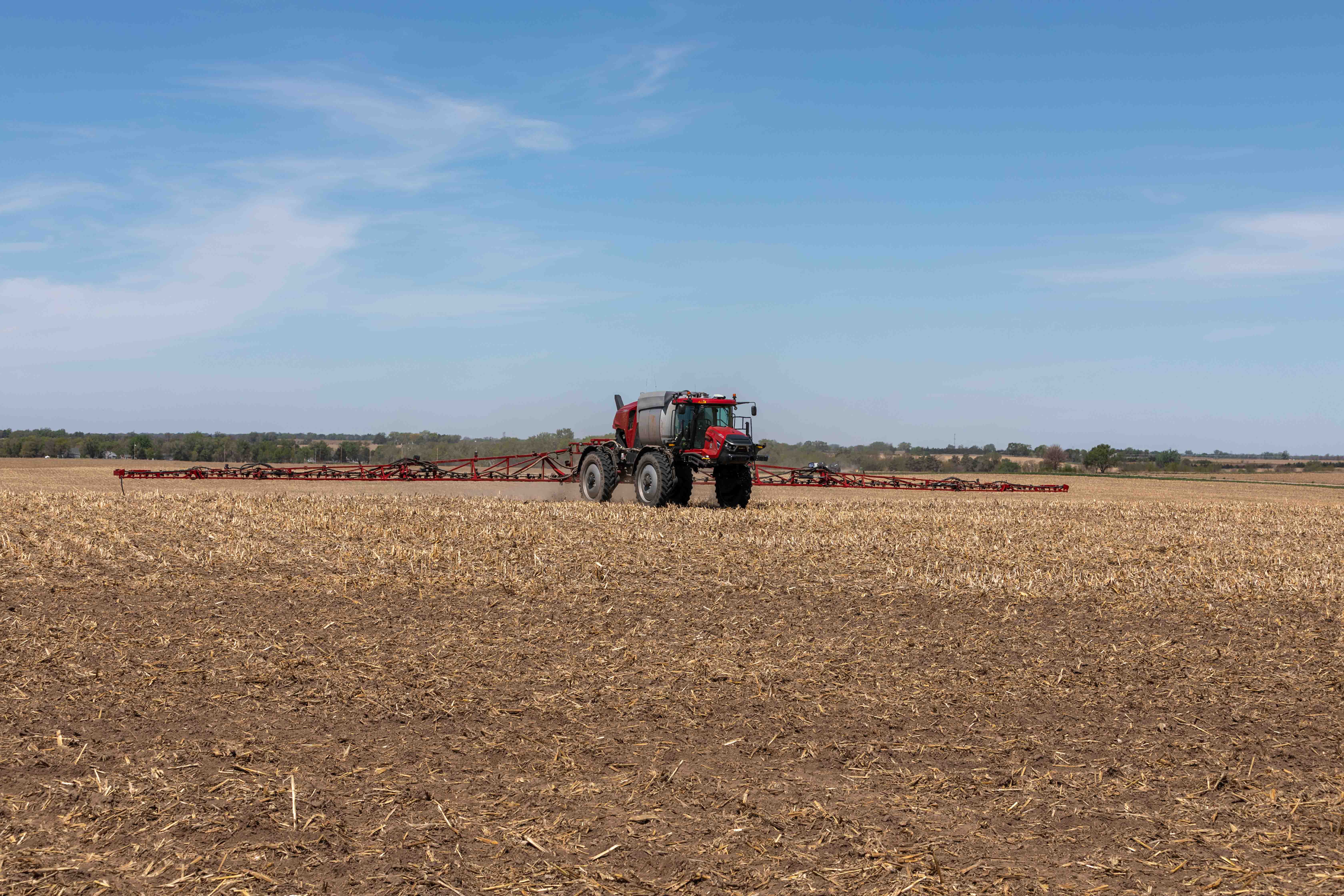 Integrity Ag sprayer applying product in the field